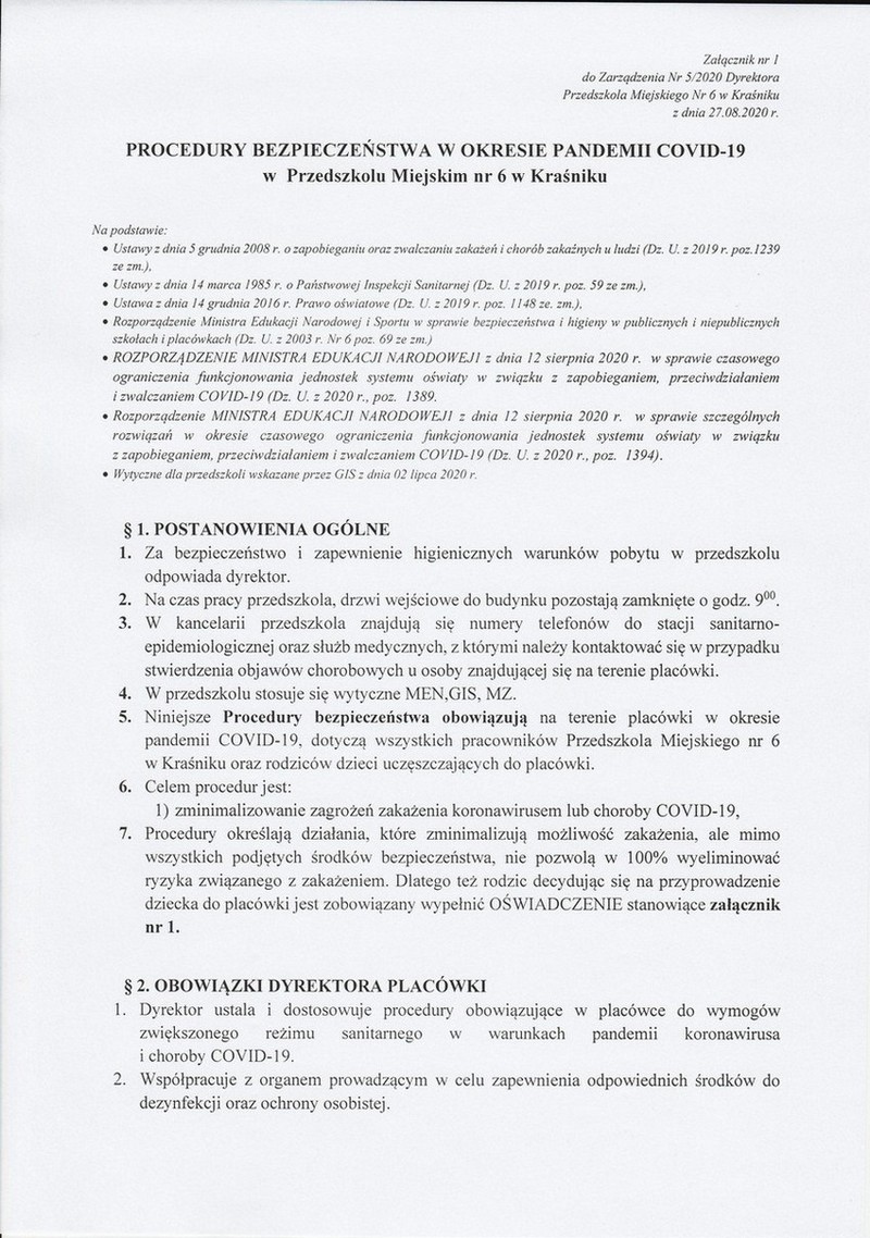 PROCEDURY BEZPIECZEŃSTWA itm1#71