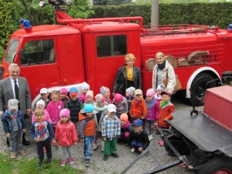 Wizyta przedszkolaków w STRAŻY POŻARNEJ