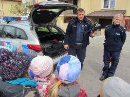 Spotkanie z funkcjonariuszami KPP w Kraśniku 