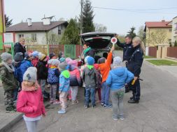 Spotkanie z funkcjonariuszami KPP w Kraśniku 