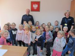 WIZYTA STARSZAKÓW W KOMENDZIE POWIATOWEJ POLICJI W KRAŚNIKU